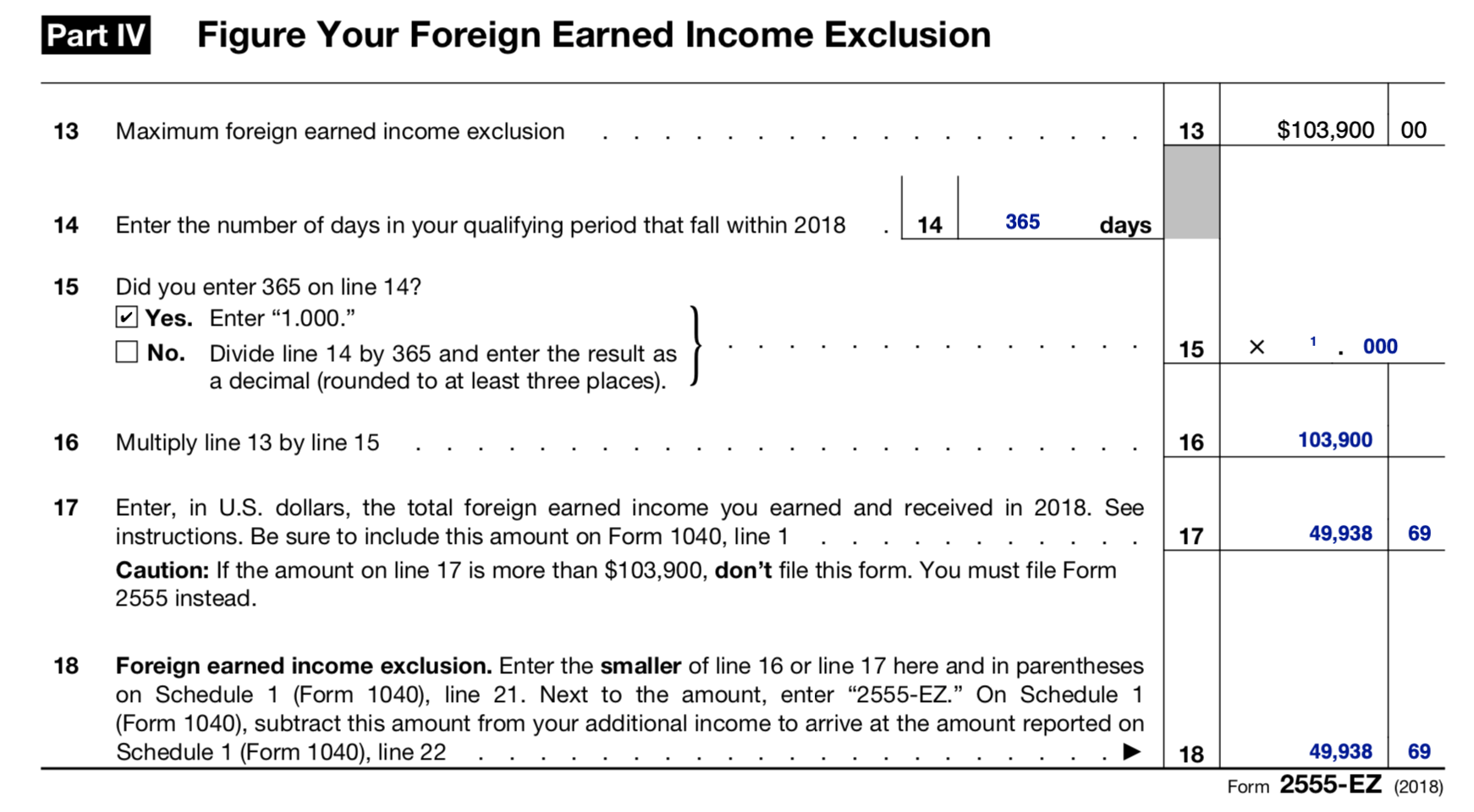 US Expat Taxes Form 2555 EZ & Foreign Earned Exclusion