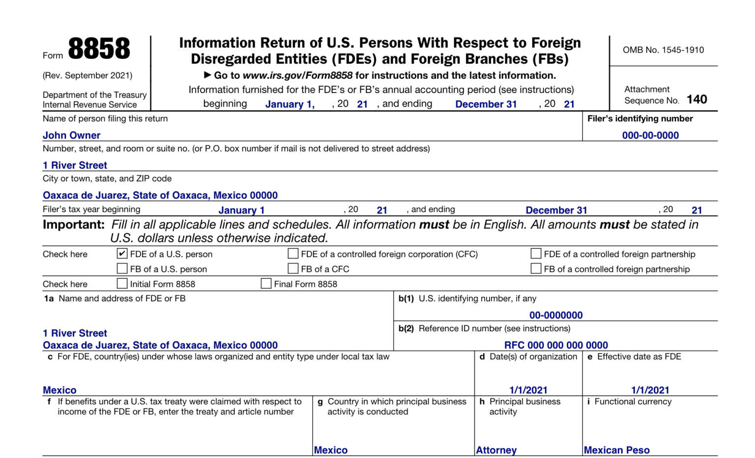 All About Form 8858 - Most Common Questions from Expats