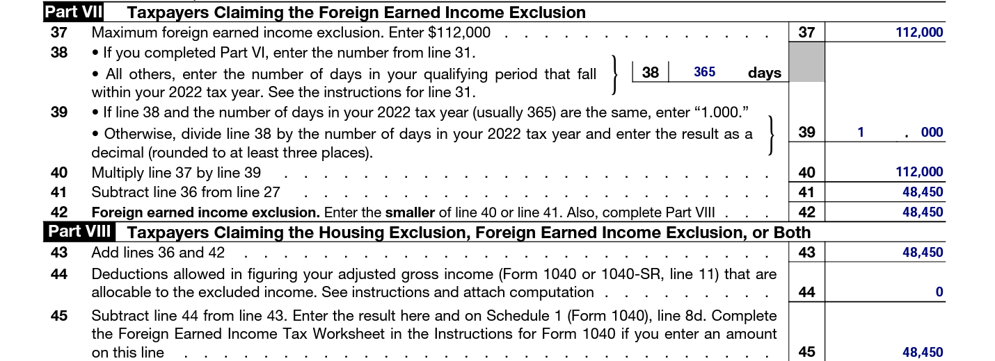 Filing Form 2555 for the Foreign Earned Exclusion
