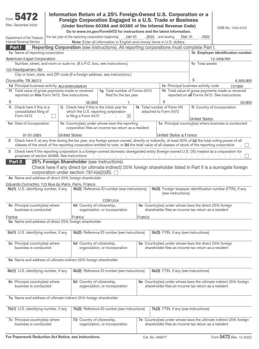 form 5472 instructions