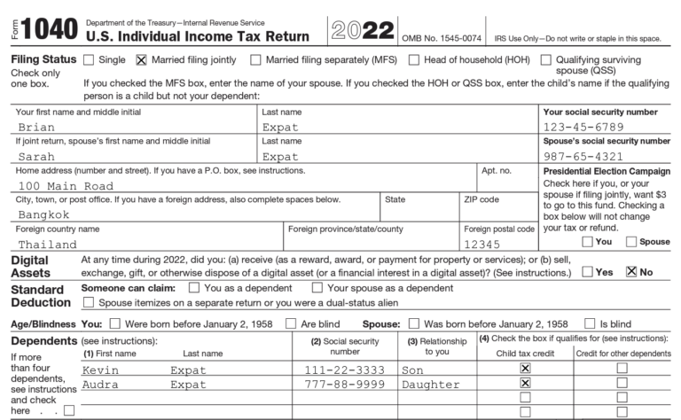 IRS Form 1040: How to File Your Expat Tax Return