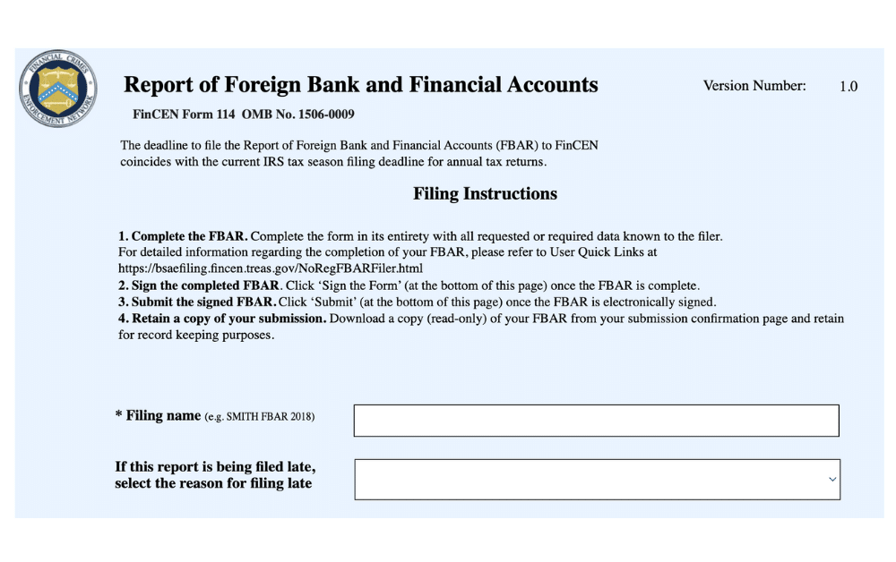 Fincen form 114