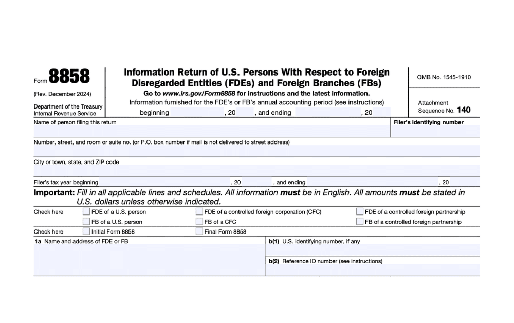 Form 8858